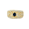 Elegantní safírovo-diamantový prsten z 18K zlata | Vintage luxus 