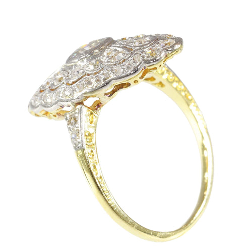 Bague 51 Bague diamant vintage avec touche Belle Époque – Conçue pour une grandeur discrète 58 Facettes 25191-0317