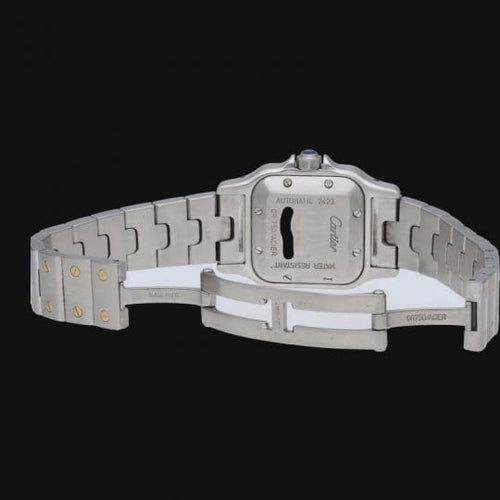 Montre Cartier Montre Santos De Cartier Galbee Pm 58 Facettes MT45189