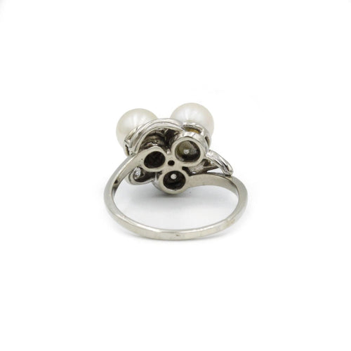 Bague 53 Bague - Or, diamants & perles 58 Facettes 230118R