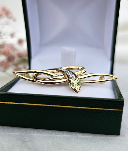 Broche Broche serpent émeraudes 58 Facettes 487