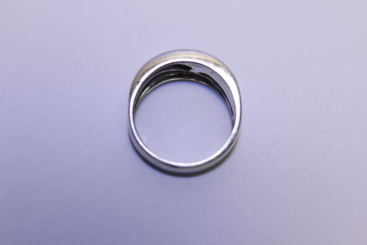 Bague 58 Bague Or blanc Diamants 58 Facettes