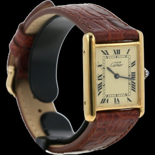 Montre Cartier Montre Tank Vermeil 58 Facettes MT43313