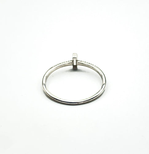 Bague 55 Bague Diamant Baguette Vintage 58 Facettes