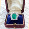 Bague 53 Bague émeraude de Colombie "Merveilleuse" - platine, diamants et émeraude - certifiée 58 Facettes 227