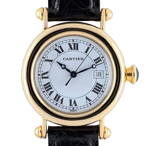 Montre Cartier Diabolo Date Large Cartier LC 18k Gold 58 Facettes