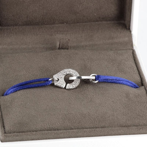 Bracelet Menottes R12 en or blanc et diamants 58 Facettes 341112