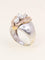 Bague 53.5 Bague fleur vintage or blanc diamants 58 Facettes 1211.9