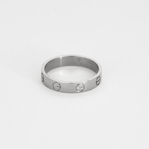 Bague 52 CARTIER - Love - Bague en or gris . Petit Modèle. 58 Facettes 58FC4-2