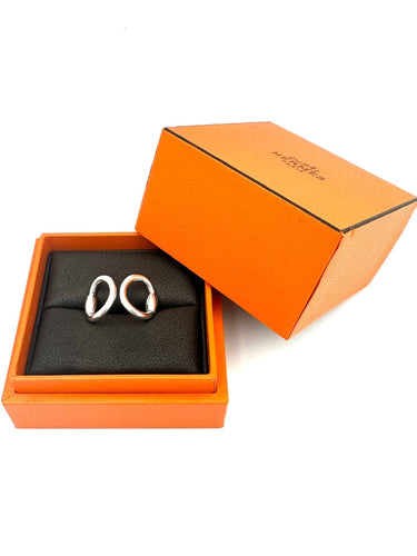 Bague 52 HERMES. Collection "Nausicaa", bague en argent 58 Facettes