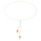 Collier Ginette NY Collier Négligé Mrs Joe Mini Lariat Or rose 58 Facettes 2678596CN
