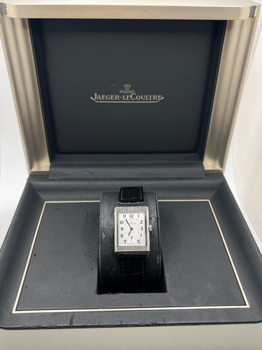 Montre Jaeger-LeCoultre Reverso Classic Small Large Small 214.8.62 Coffret complet 2017 + Boucle Déployante 58 Facettes