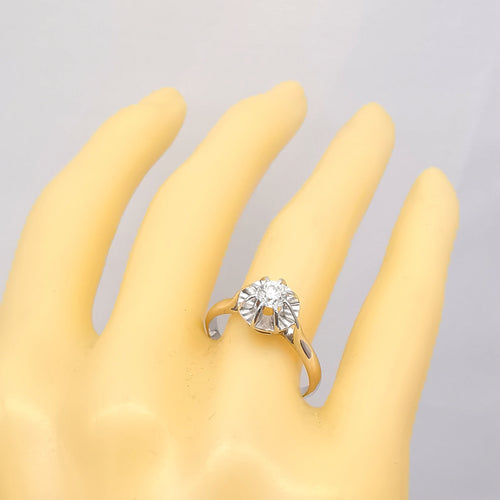 Bague 52 bague solitaire or et diamant 58 Facettes