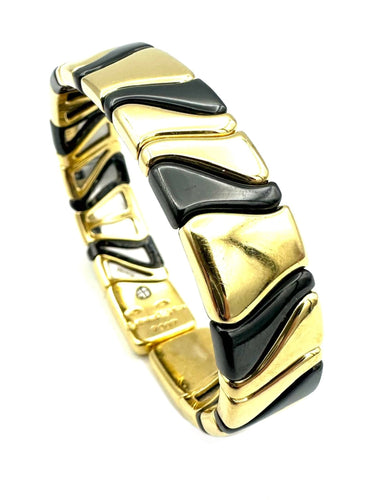 Bracelet MARINA B. Bracelet or 18K et émail 58 Facettes