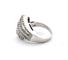 Bague 54 Bague en or blanc massif sertie de diamants brillants et baguettes 58 Facettes