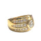 Bague 55 Bague bandeau or jaune diamants 58 Facettes Q148B