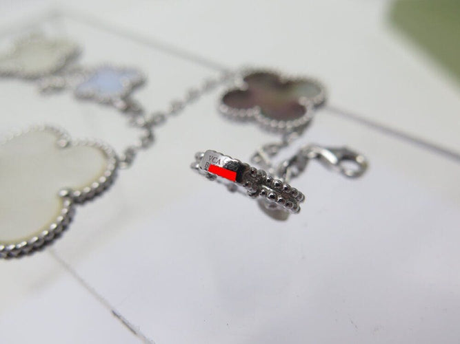 Bracelet bracelet van cleef and arpels magic alhambra 5 motifs vcarl62400 or nacre 58 Facettes 267481