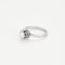 Bague 54 Bague Solitaire en or blanc, platine et diamants 58 Facettes BLO0315
