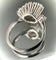 Bague 57.5 Bague tourbillon or blanc diamants 58 Facettes