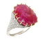 Bague 52 Délice de rubis vintage : bague Art déco avec rubis non traité de 13,5 ct 58 Facettes 17059-0258