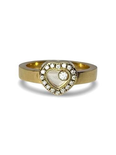 Bague 53 Bague Chopard Happy Diamonds or jaune et diamants 0,17 ct 58 Facettes 00069101
