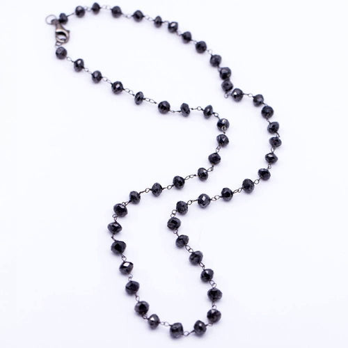 Collier Necklace of black diamonds 58 Facettes D359131VN