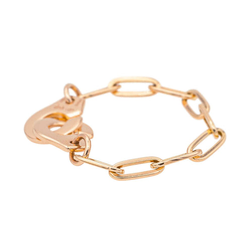 Bague 54 Dinh Van Bague Menottes Or rose 58 Facettes 4098672RV