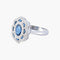 Bague 54 Bague style Art Déco Saphirs Diamants 58 Facettes AB7