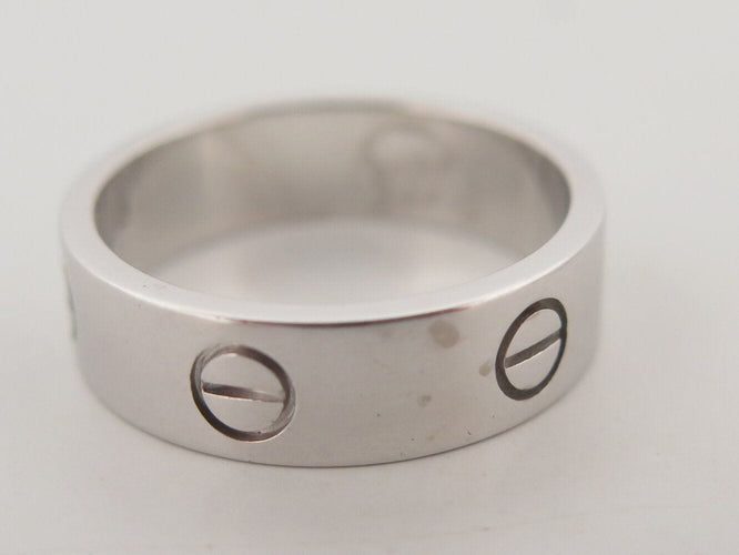 Bague 60 vintage bague CARTIER love classique crb4084700 t60 en or blanc 58 Facettes 271840