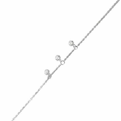 Bracelet BRACELET OR BLANC 3 DIAMANTS 0,30ct 58 Facettes M8927