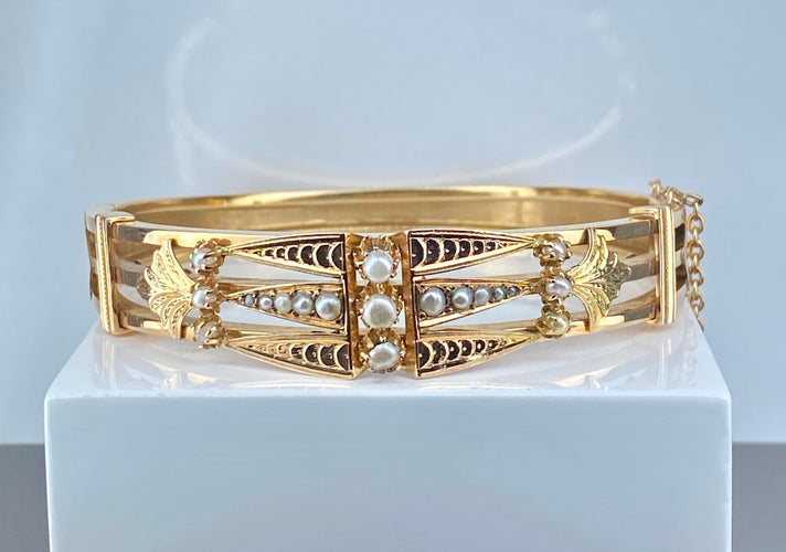 Златна наруквица Наполеона III и фини бисери