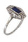 Bague 53 Bague art-déco saphir et diamant 58 Facettes 085851