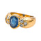 Bague 53 Bague Or jaune Saphir, Diamant 58 Facettes 4745022CN