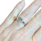 Bague 53 Bague solitaire or blanc, diamant 1.51 ct certificat HRD: G / VVS2 58 Facettes 7866 A
