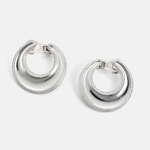 Boucles d'oreilles CHOPARD - Boucles d'oreilles Impériale en or blanc 18k et diamants 58 Facettes