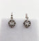 Dormeuses or blanc, diamants taille rose (circa 1900) 58 Facettes A05977