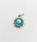 Pendentif Pendentif antique roue ornée de turquoise en or rose 18k (circa 1900) 58 Facettes A06368