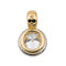 Bague Pendentif Solitaire Or jaune, Or blanc Diamant 58 Facettes 3855318CN