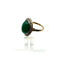 Ring 52 Ring i gult og hvidt guld med grøn jade og diamanter 58 Facettes 50397