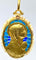 Pendentif Médaille vierge émail perles fines signée SELLIER 58 Facettes AB164