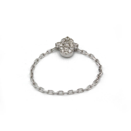 Bague 49 Bague Magic Touch Chaîne Main - DJULA 58 Facettes 250455R