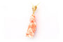 Pendentif Pendentif asiatique 1950 en or jaune 18 carats et en corail 58 Facettes 22532
