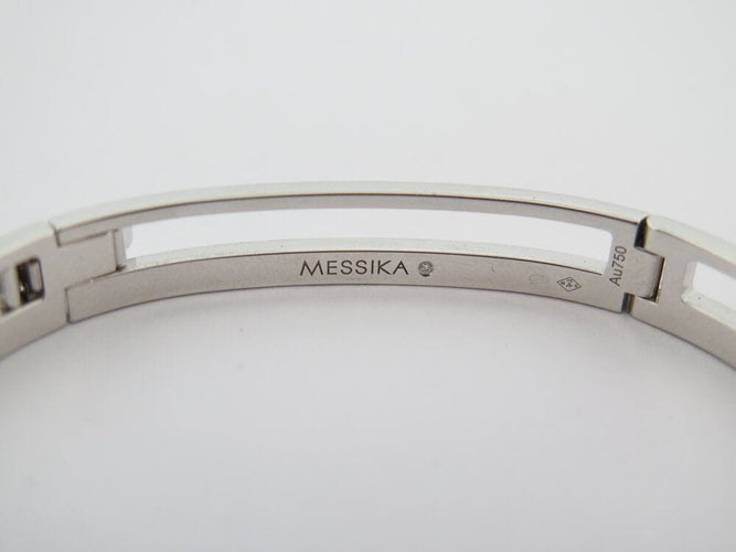 Bracelet bracelet MESSIKA  move romane 6514 or blanc diamant jonc 15 cm 58 Facettes 268783