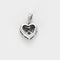 Pendentif Pendentif coeur or blanc et diamants 58 Facettes GULK219