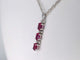 Pendentif Pendentif en or blanc avec diamants et rubis 58 Facettes 2138