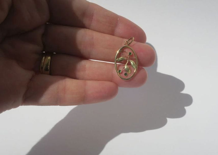 Pendentif Pendentif Art Nouveau gui porte bonheur 58 Facettes