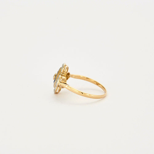 Bague 55.5 Bague saphirs et diamants 58 Facettes