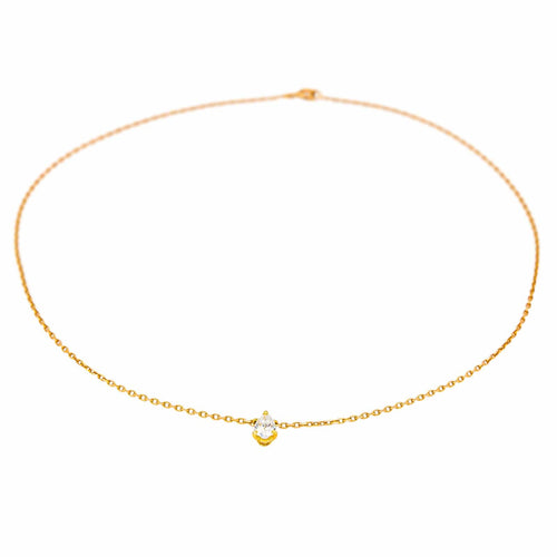 Collier Collier Solitaire Or rose Diamant 58 Facettes 4248224CN