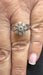 Bague 55 Bague ancienne marguerite or blanc et diamants 58 Facettes