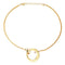 Collier Collier Luxe Grand Cercle or jaune, fermoir cabochon saphir 58 Facettes